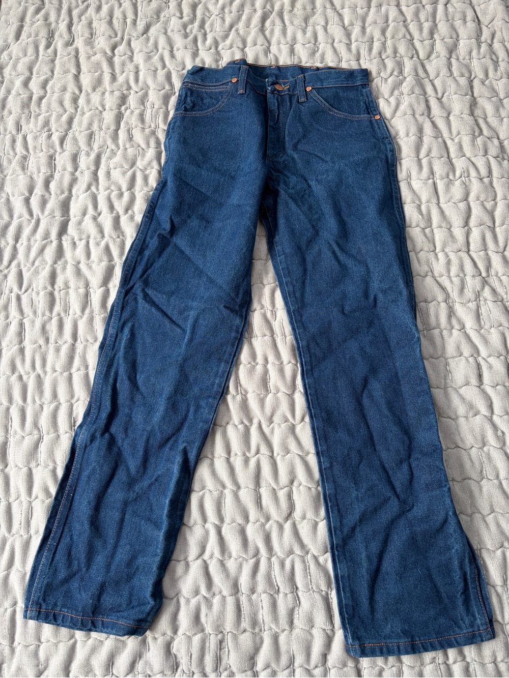 Wrangler Dark Blue Straight-Leg Jeans
